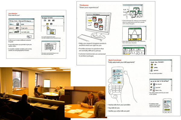 In keeping with the behavioral frameworks and value propositions, several sets of interactive and product features are shown to recruited research participants. At this stage, it is often common to experiment with significantly different solutions to gauge customer interest in differing levels of intervention or personalization from the interface.
